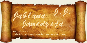 Jablana Jamedžija vizit kartica